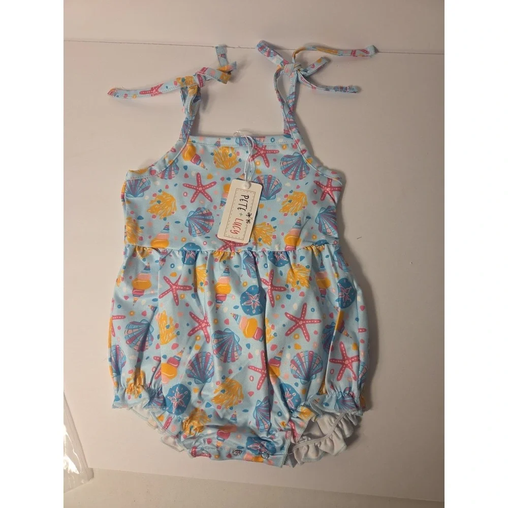 Pete & Lucy Neon Tide Infant Romper Size 12-18m